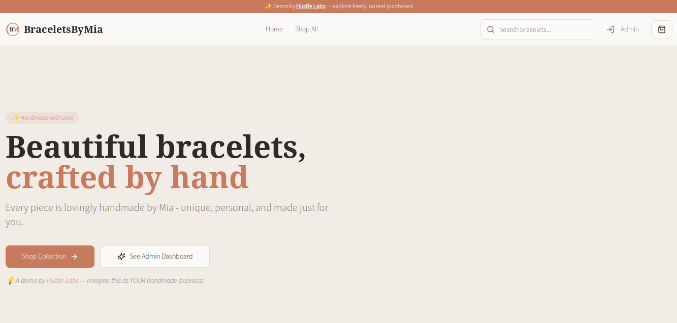 BraceletsByMia Handcrafted Demo